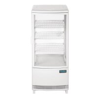 Polar C-Series Energiesparender Kühlschrank mit Gebogener Tür Weiß 86Ltr