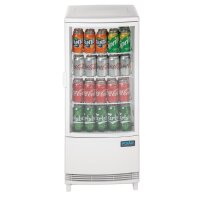 Polar C-Series Energiesparender Kühlschrank mit Gebogener Tür Weiß 86Ltr