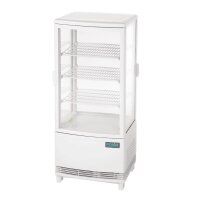 Polar C-Series Energiesparender Kühlschrank mit Gebogener Tür Weiß 86Ltr