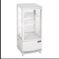 Polar C-Series Energiesparender Kühlschrank mit Gebogener Tür Weiß 86Ltr