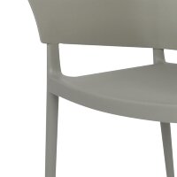 Bolero Lorenzo Cafe Stühle Medium Grau (2er Pack)
