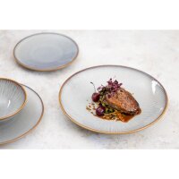 Olympia Drift Grey Embossed Coupe Niedrige Schalen 260mm (4er-Pack)