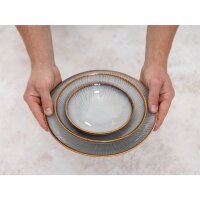 Olympia Drift Grey Embossed Coupe Niedrige Schalen 260mm (4er-Pack)