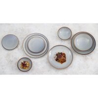 Olympia Drift Grau Geprägte Coupe-Schalen 205mm (4er Pack)