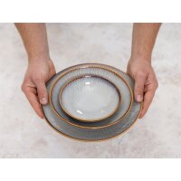 Olympia Drift Grau Geprägte Coupe-Schalen 205mm (4er Pack)