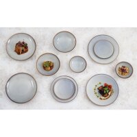 Olympia Drift Grey Embossed Coupe Schalen 155mm (6er-Pack)