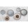 Olympia Drift Grey Embossed Coupe Schalen 155mm (6er-Pack)
