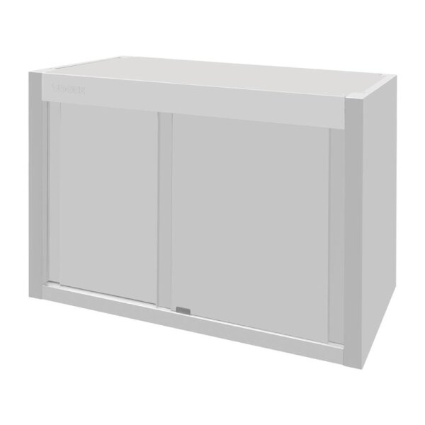 Vogue Hängeschrank 900x650x400mm mit Schiebetüren aus Edelstahl