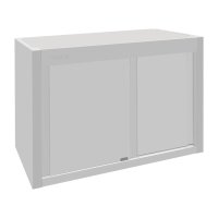 Vogue Hängeschrank 900x650x400mm mit Schiebetüren aus Edelstahl
