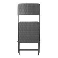 Bolero Rattan Klappstuhl Schwarz (2 Stück)