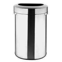 Bolero D Form Gebürsteter Stahl Mülleimer mit...
