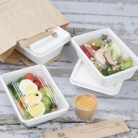 Fiesta Kompostierbare Bagasse Lebensmittelschalen 650ml (100 Stück)