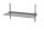 Wandablage einstellbar, einfach, mit 2 Halterungen, HENDI, 4 Stk., 1400x300x(H)600mm