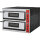GGF Pizzaofen mit zwei Kammern für 12 Pizzen à 360 mm, Vollschamott, 18 kW, 1010 x 1210 x 750mm (BxTxH)