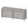 Durchreicheschrank mit Schiebetüren 2000x700x850 mm, ohne Aufkantung, verschweißt