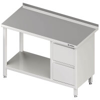 Arbeitstisch mit Grundboden, 1200x600x850 mm, mit 2er...