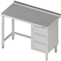 Arbeitstisch ohne Grundboden, 1000x600x850 mm, mit 3er...