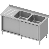 Spülschrank mit Schiebetüren, 1800x700x850 mm,...