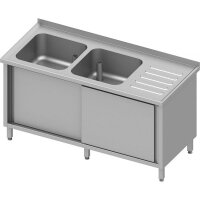 Spülschrank mit Schiebetüren, 1800x700x850 mm,...