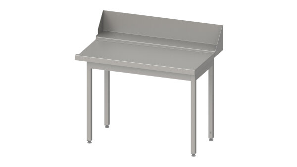 Ablauftisch "PRO", Korbführung 1700x750x880 mm,  Anbau rechts, mit Aufkantung