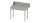 Ablauftisch "PRO", Korbführung mit Gefälle, ohne Grundboden 1600x750x880 mm, Anbauseite links, mit Aufkantung 200 mm und Beckenblende, verschweißt
