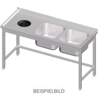 Spültisch ohne Grundboden, mit Abfallloch,...