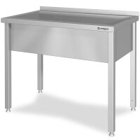 Topfspüle mit einem Becken, 900x700x850 mm, 300 mm Beckenhöhe, mit Aufkantung, verschweißt