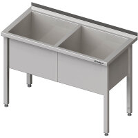 Topfspüle mit zwei Becken, 1600x600x850 mm, 400 mm...
