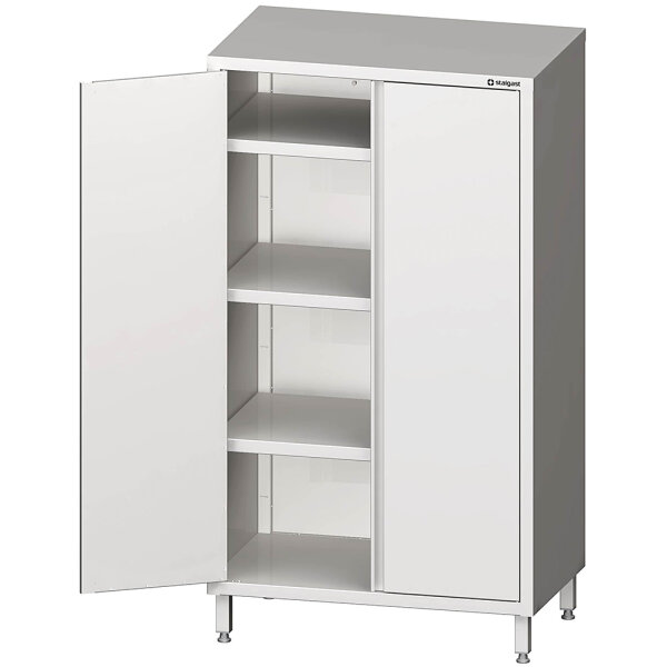 Hochschrank mit Flügeltüren, 1200x700x1800 mm, verschweißt