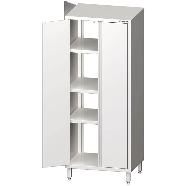 Durchreiche-Hochschrank mit Flügeltüren, 1100x700x2000 mm, verschweißt