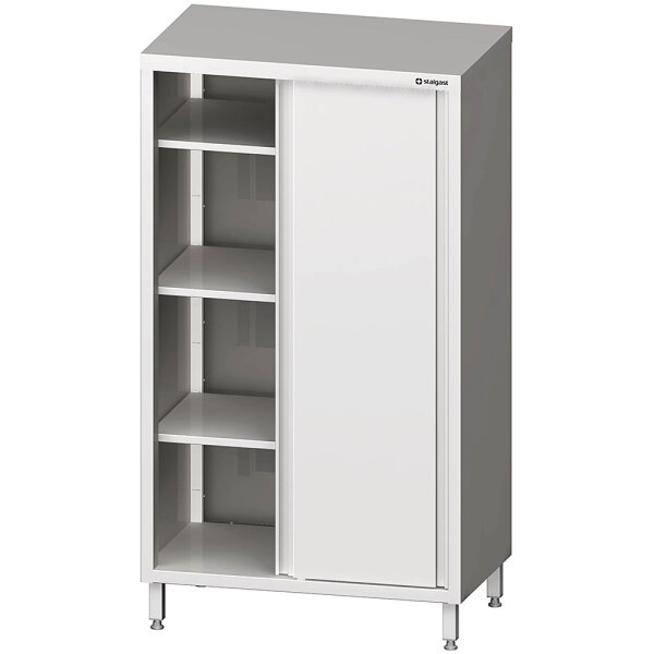 Hochschrank mit Schiebetüren, 1100x700x1800 mm, verschweißt