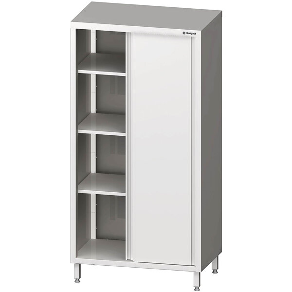 Hochschrank mit Schiebetüren, 900x700x2000 mm, verschweißt