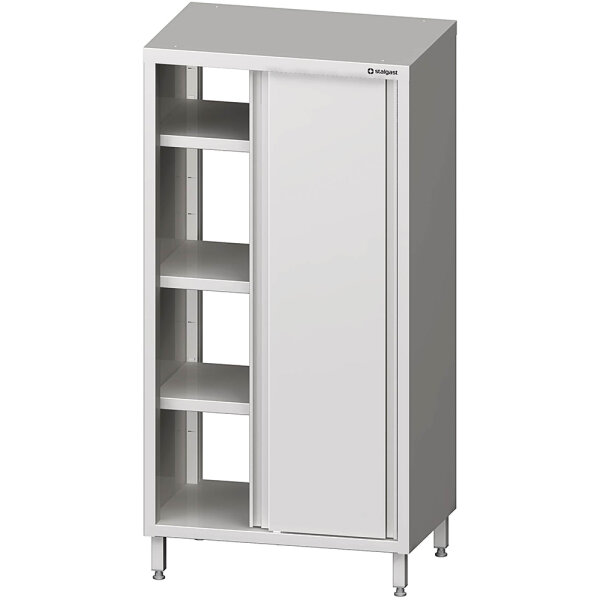 Durchreiche-Hochschrank mit Schiebetüren, 900x500x1800 mm, verschweißt