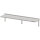 Wandbord mit Winkelkonsolen 2000x400x400 mm höhenverstellbar, verschweißt