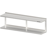 Doppel-Wandbord mit Winkelkonsolen 2000x400x400 mm...