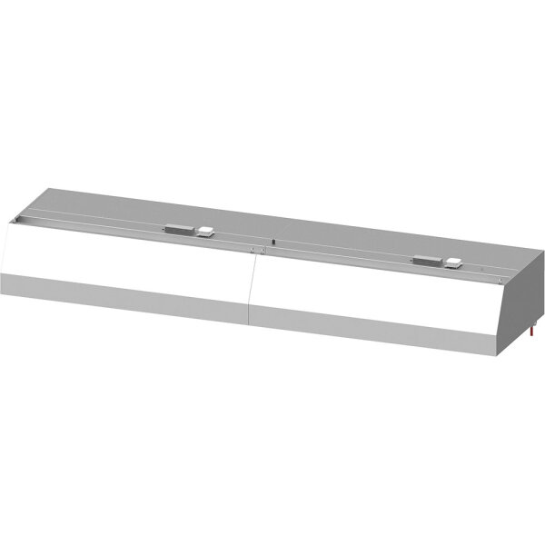 Wandhaube "Basic Line", Trapezform 3700 mm x 800 mm mit Flammschutzfilter Typ B