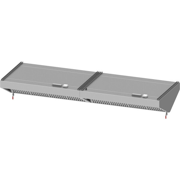 Deckenhaube "Basic Line", Schrägform 3100 mm x 1200 mm mit Flammschutzfilter Typ B