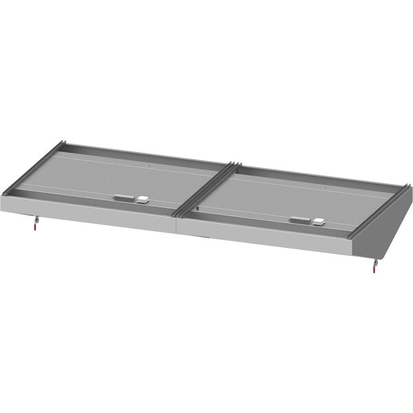 Deckenhaube "Basic Line", Schrägform 3300 mm x 1500 mm mit Flammschutzfilter Typ B