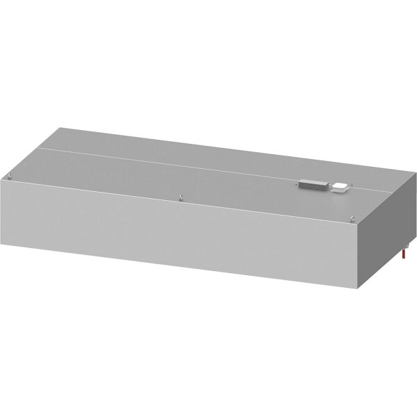 Induktions-Wandhaube "Basic Line", Kastenform  2000 mm x 1400 mm mit Flammschutzfilter Typ B