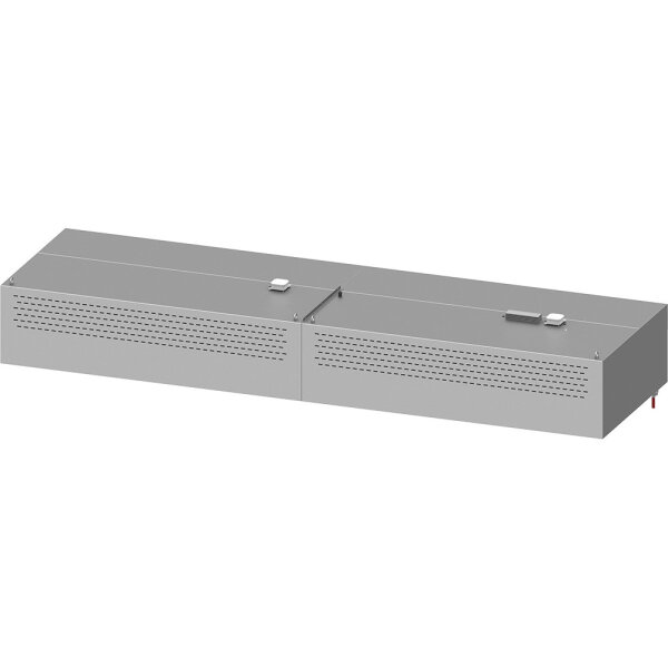 Kompensations-Wandhaube "Basic Line", Kastenform  3400 mm x 1300 mm mit Flammschutzfilter Typ B