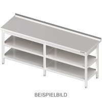 Arbeitstisch mit Grund- und Zwischenboden, 2400x700x850...
