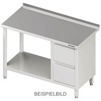 Arbeitstisch mit Grundboden, 800x600x850 mm, mit 2er...