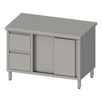 Arbeitsschrank mit Schiebetüren, 1800x600x850 mm,...