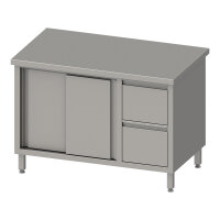 Arbeitsschrank mit Schiebetüren, 1800x600x850 mm,...