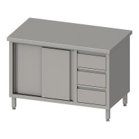 Arbeitsschrank mit Schiebetüren, 1500x700x850 mm,...