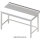Arbeitstisch ohne Grundboden, 800x600x850 mm, mit bündig eingelassener PE-Schneideplatte, ohne Aufkantung, verschweißt