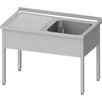 Spültisch ohne Grundboden 1400x600x850 mm, mit einem...