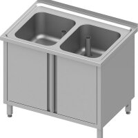 Spülschrank mit Flügeltüren 1000x700x850...