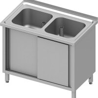 Spülschrank mit Schiebetüren 1000x700x850 mm,...