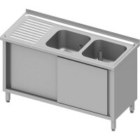 Spülschrank mit Schiebetüren 1300x700x850 mm,...
